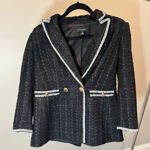 Ann Taylor Black Tweed Blazer - Picture 4 of 8